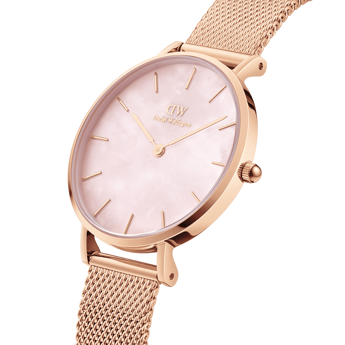 Đồng hồ Petite Melrose Pearl Pink Mother of Pearl - Vàng Hồng