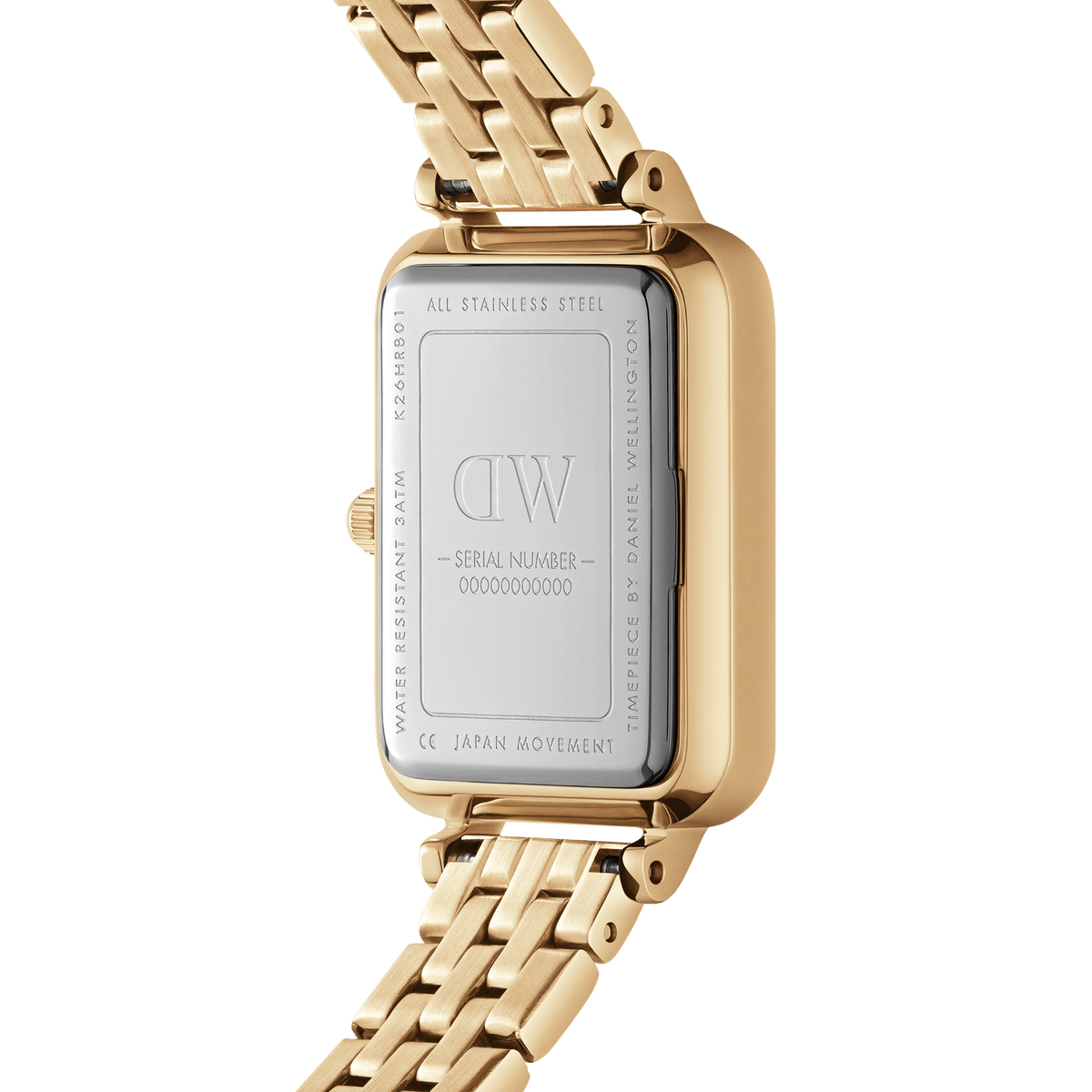 Đồng hồ Quadro Roman Numerals 5 link - Vàng