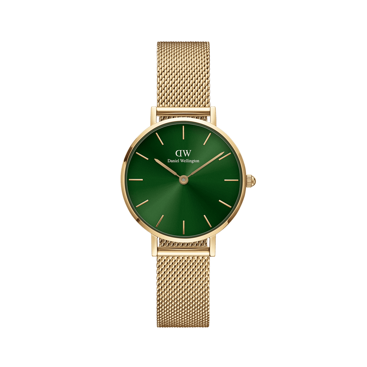 Đồng hồ Petite Emerald Green - Vàng