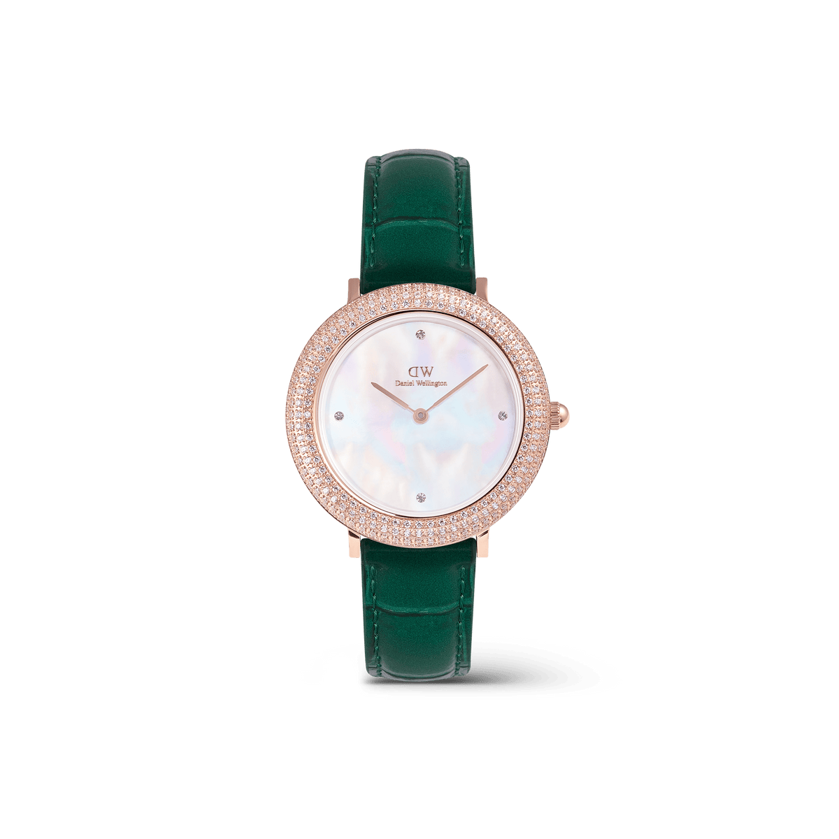 Đồng hồ Crystal Bezel - Xanh lá