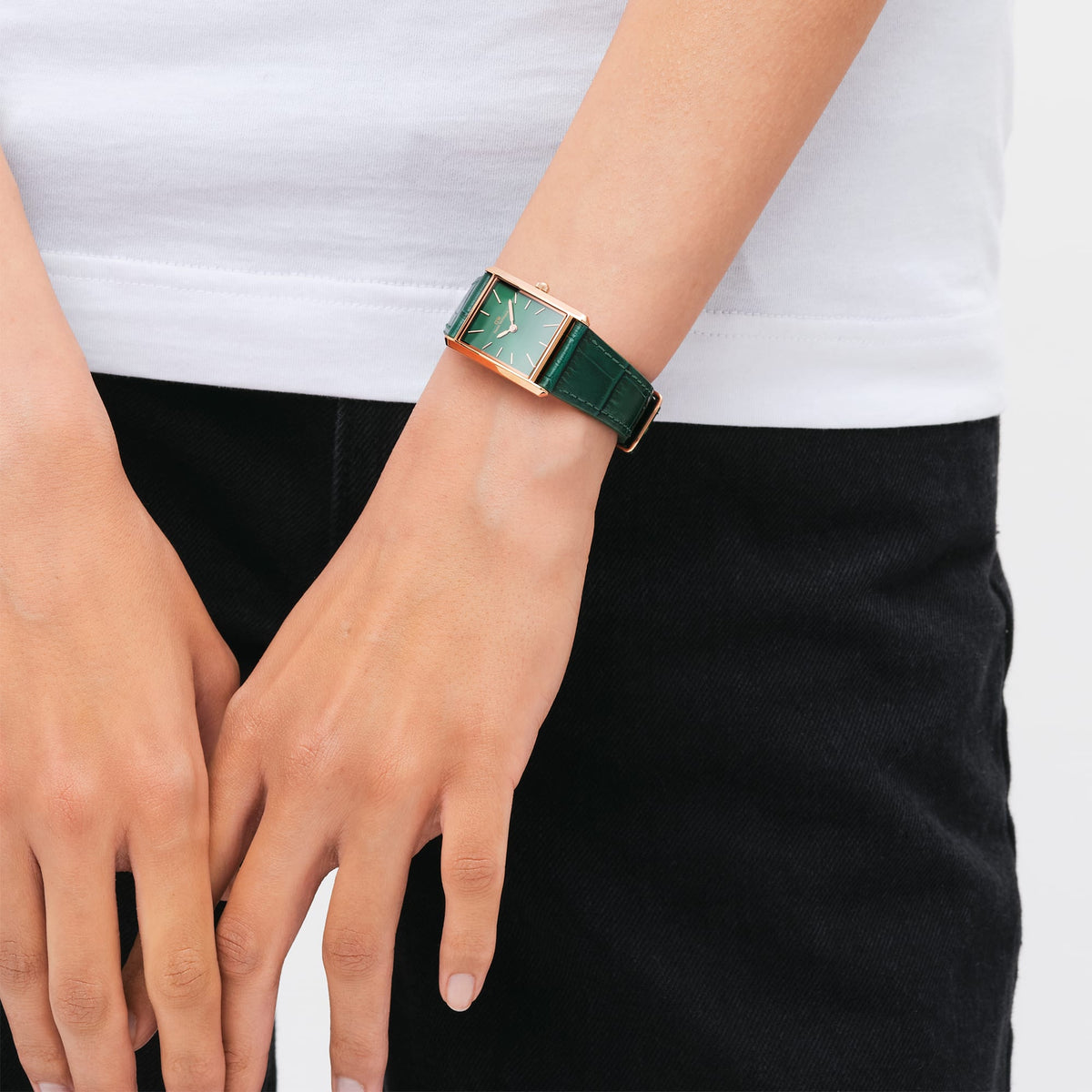Đồng hồ Bound Crocodile Emerald Sunray - Vàng Hồng