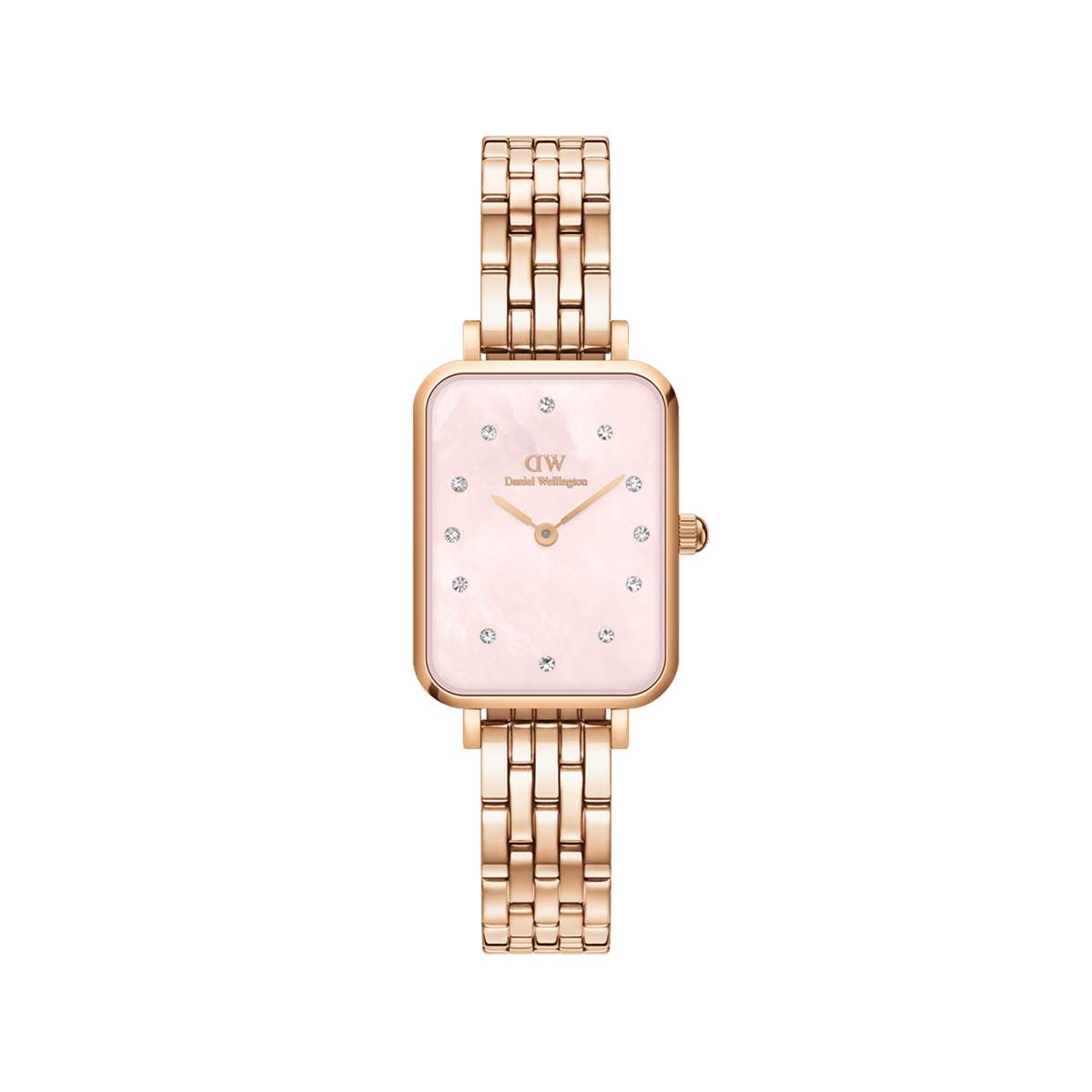 Đồng hồ Quadro Lumine 5 Link Melrose Pink Mother of Pearl - Vàng Hồng
