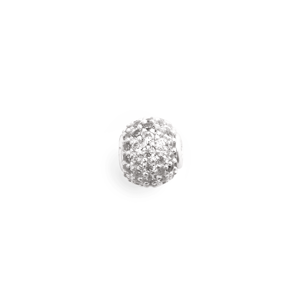 Charm Dây chuyền Pavé - Bạc