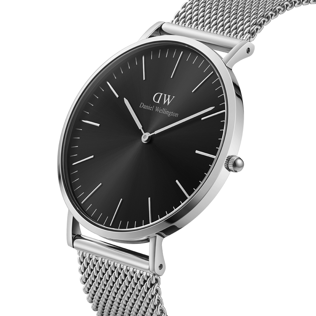 Đồng hồ Classic Mesh Onyx - Bạc