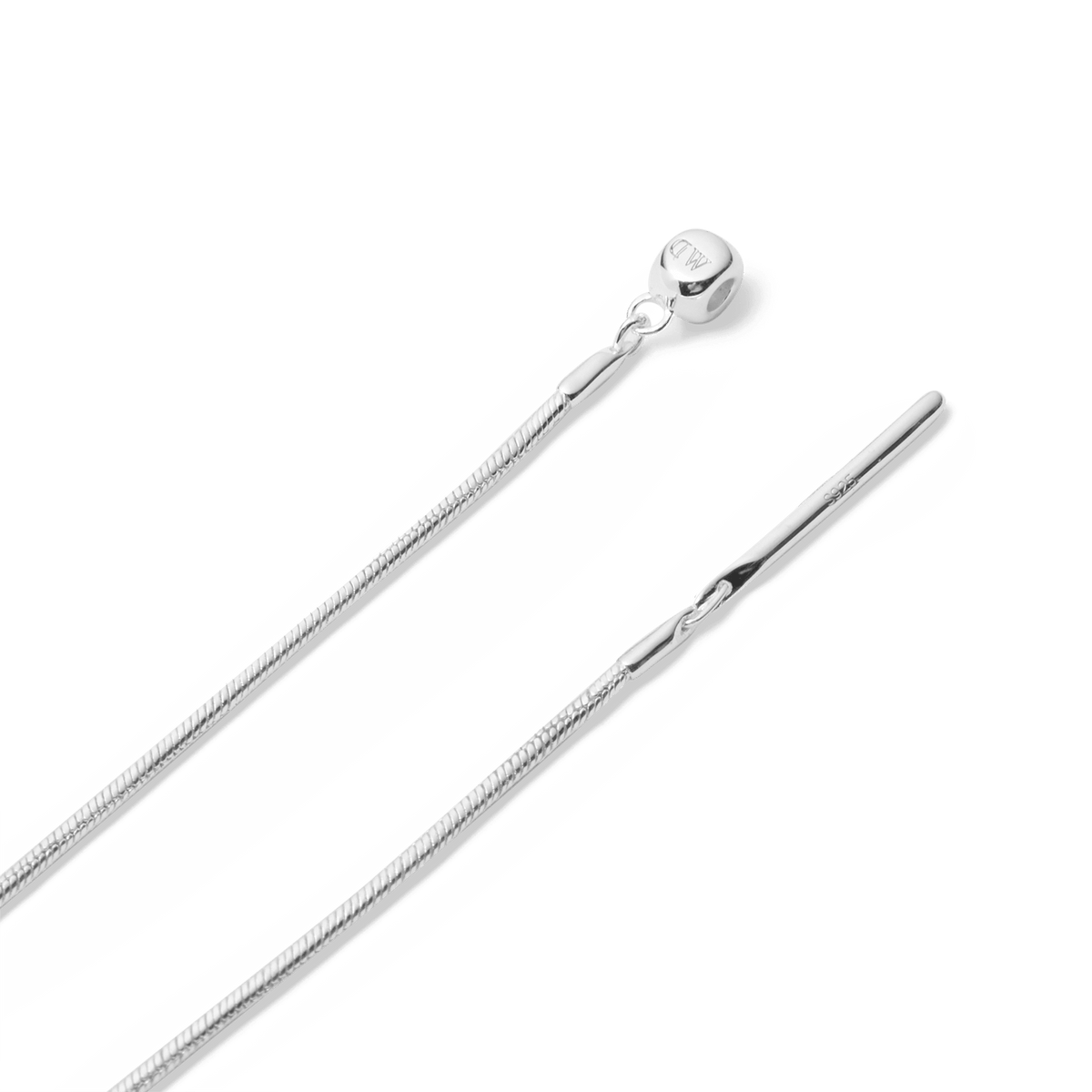 Dây chuyền Charm Snake - Bạc