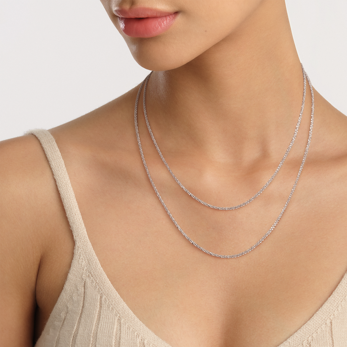 Dây chuyền Twisted Chain - Bạc
