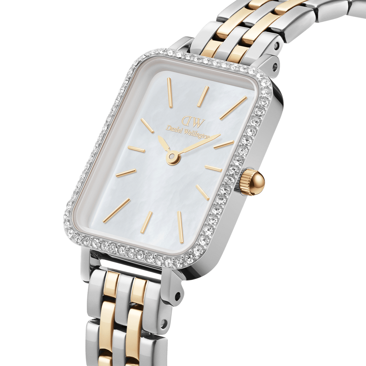 Đồng hồ Quadro Lumine Bezel 5 Link two tone - TT_G/S