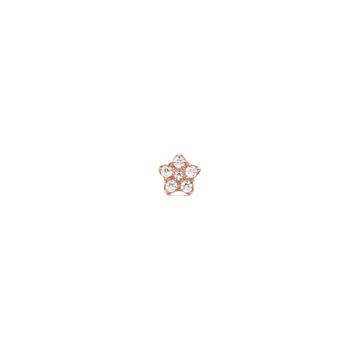 Bông tai Crystal Star - Vàng Hồng