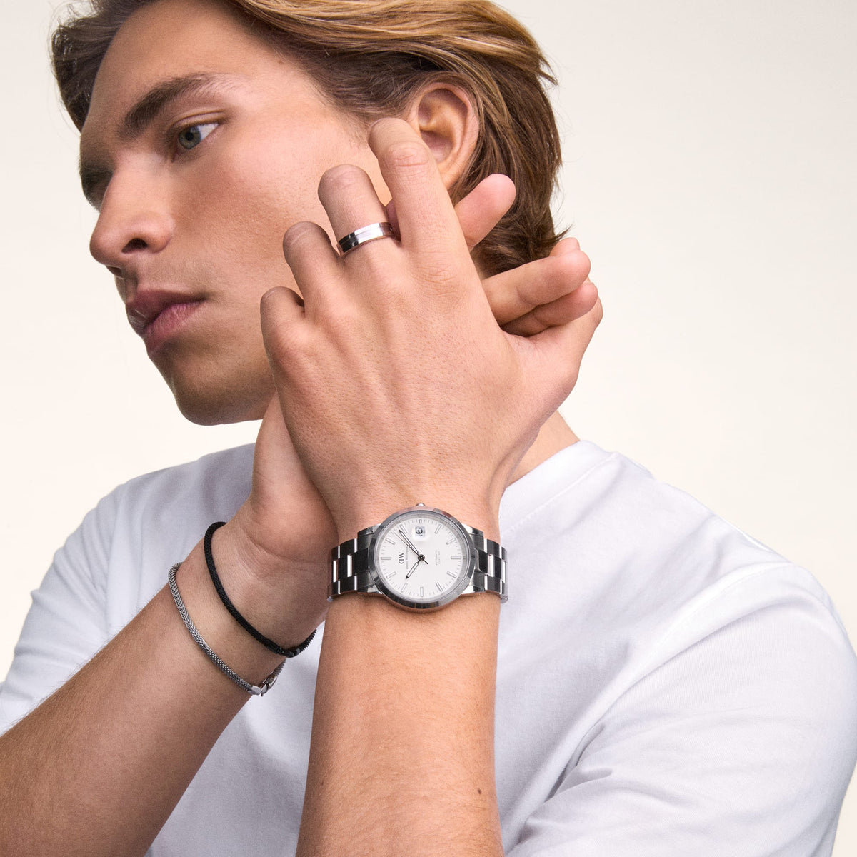 Đồng hồ Iconic Link Automatic - Bạc