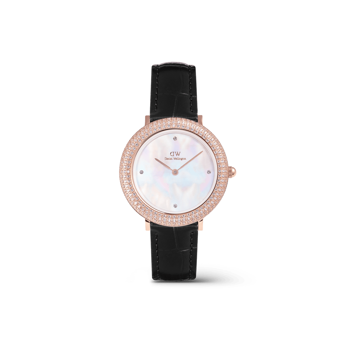 Đồng hồ Crystal Bezel - Đen