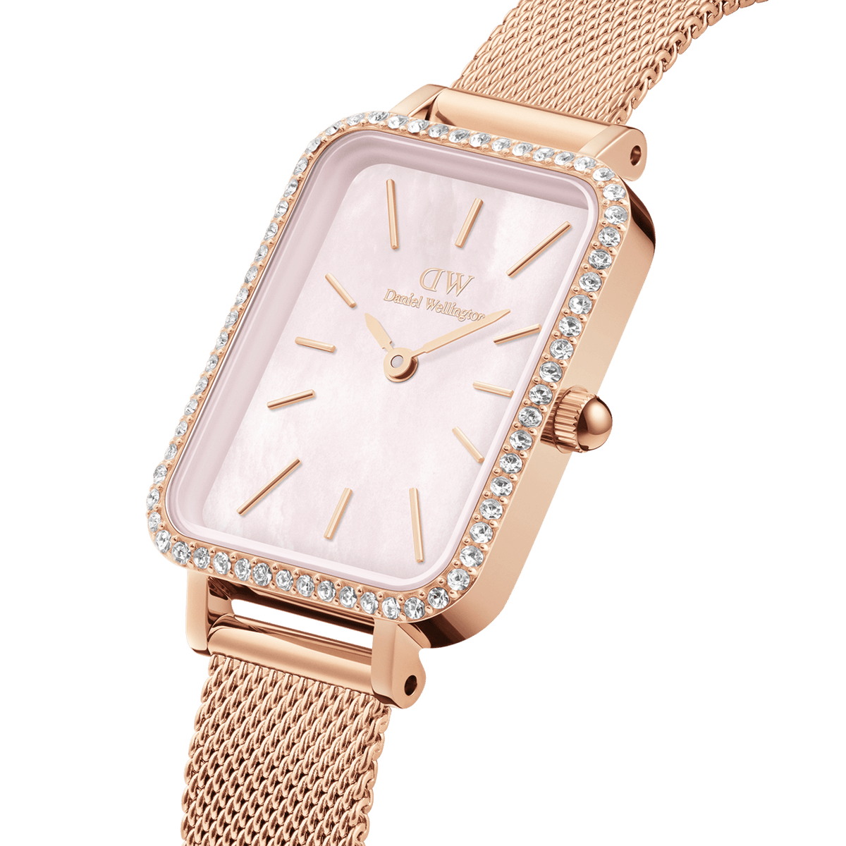 Đồng hồ Quadro Lumine Bezel Melrose - Vàng Hồng