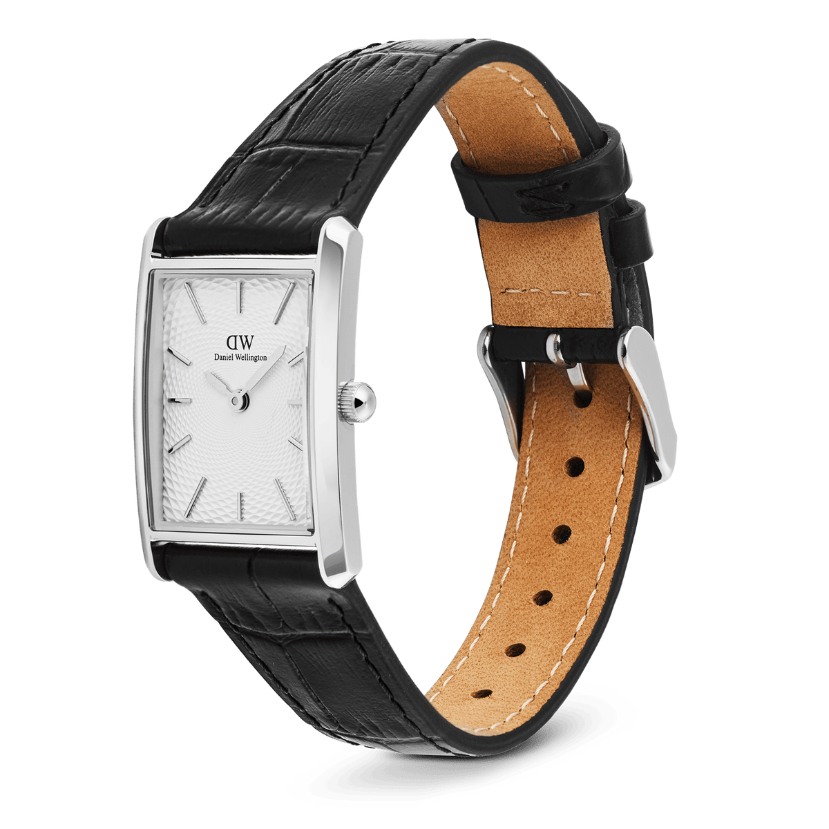 Đồng hồ Bound Black Crocodile Guilloché - Bạc