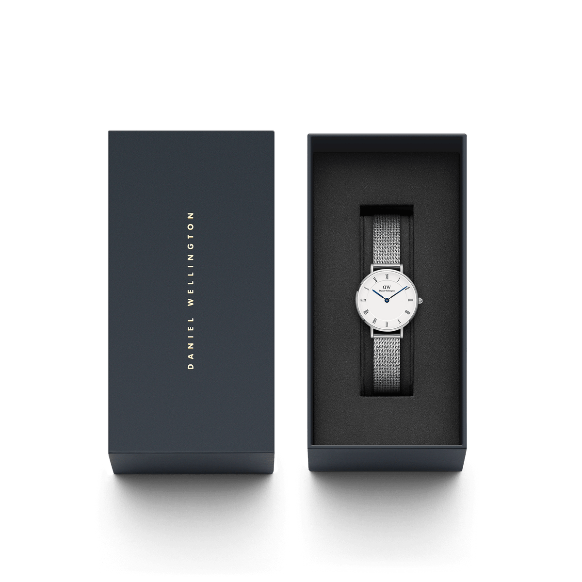 Đồng hồ Petite Roman Numerals Sterling - Bạc