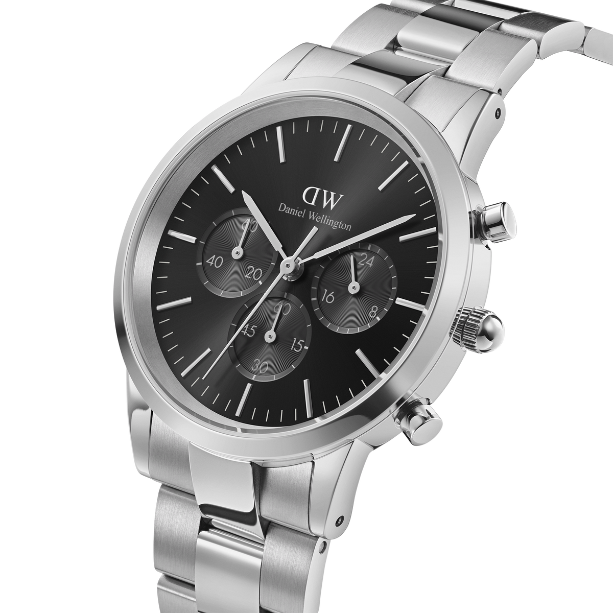 Đồng hồ Iconic Chronograph St Mawes Amber - Bạc