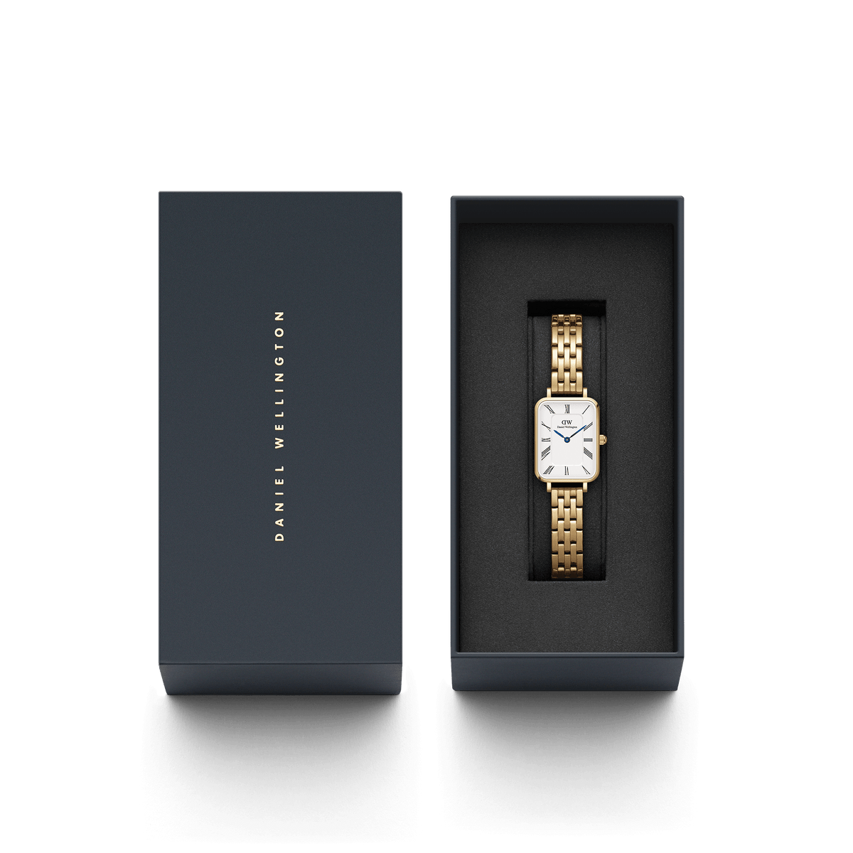 Đồng hồ Quadro Roman Numerals 5 link - Vàng