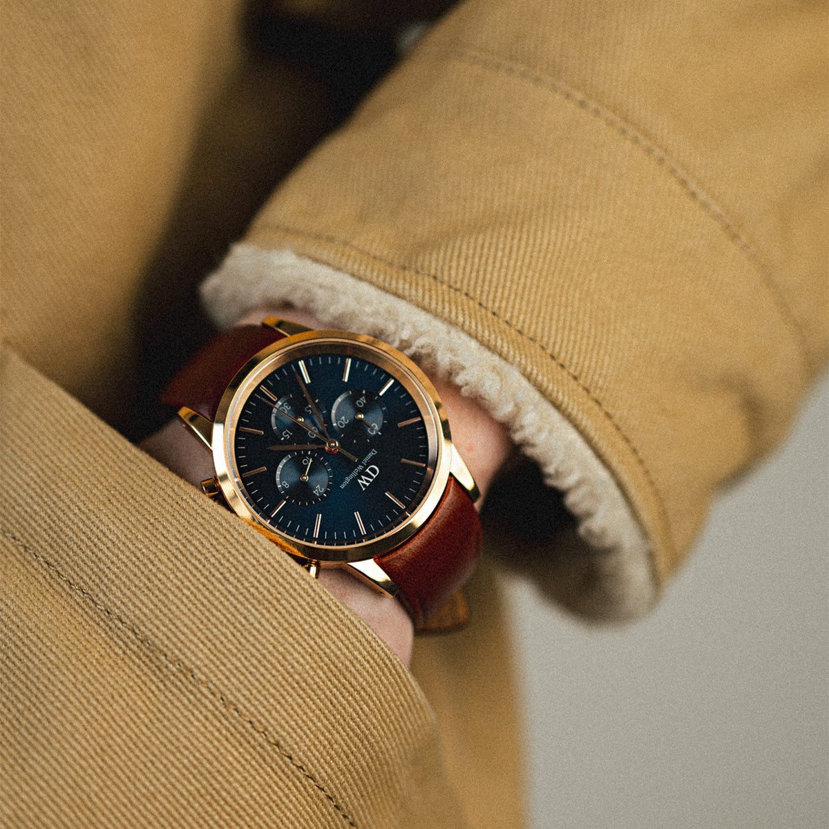 Đồng hồ Iconic Chronograph St Mawes Arctic - Vàng Hồng
