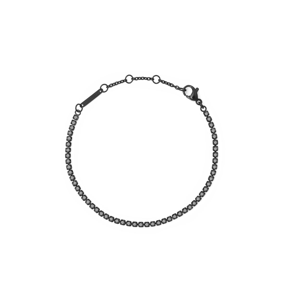 Vòng tay Black Crystal Tennis - Đen