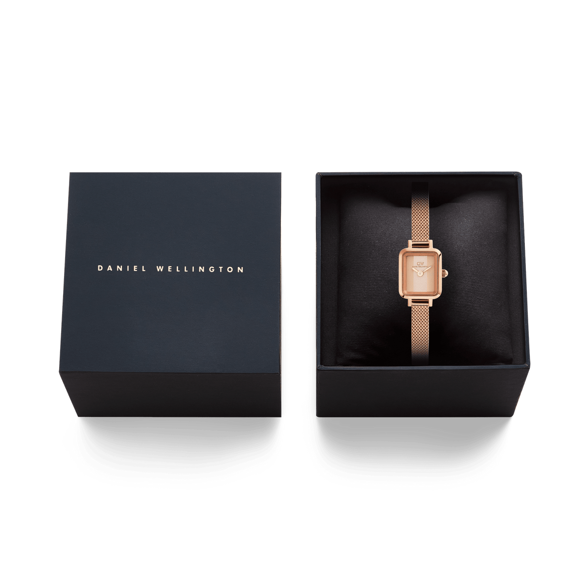 Đồng hồ Nữ Daniel Wellington Quadro Mini Màu Vàng hồng - 15.4x18.2mm DW00100962