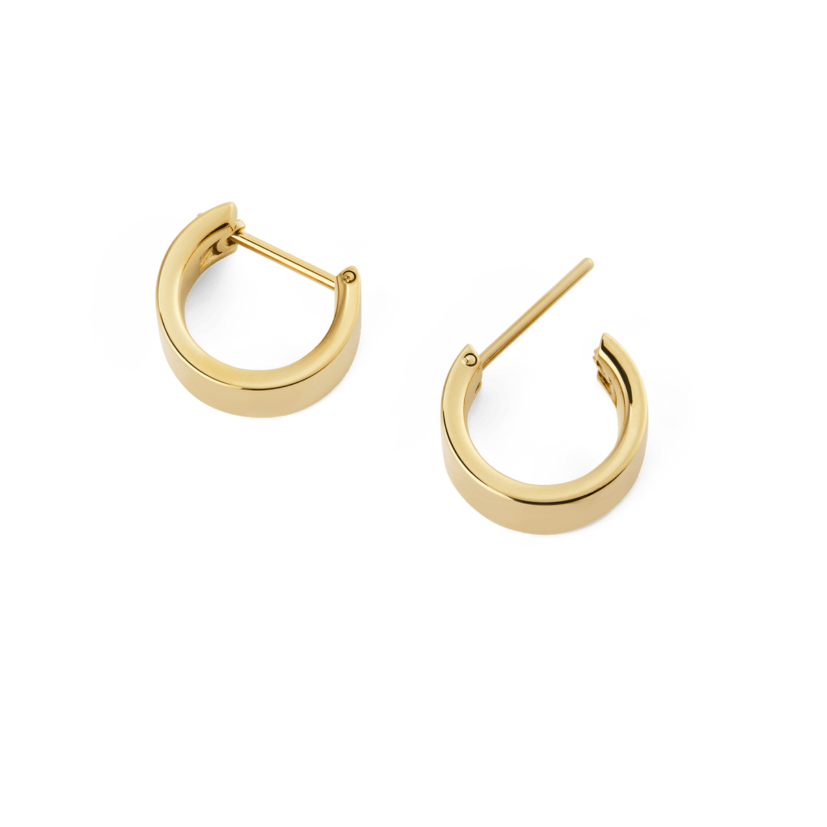 Hoa tai Line Earring Polished Gold 5.5mm - Vàng