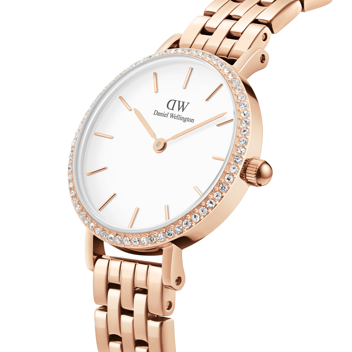 Đồng hồ Petite Lumine Bezel 5 Link Melrose - Vàng Hồng