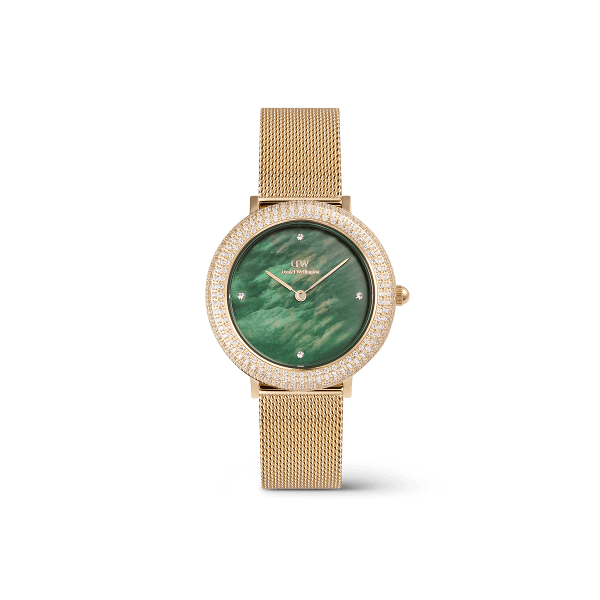 Đồng hồ Crystal Bezel - Vàng