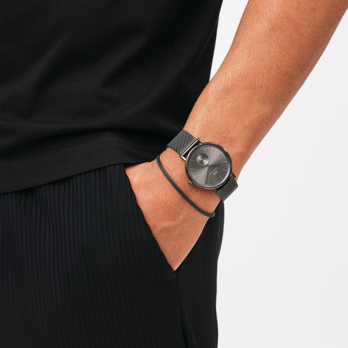Đồng hồ Classic Multi Eye Mesh Graphite - Xám