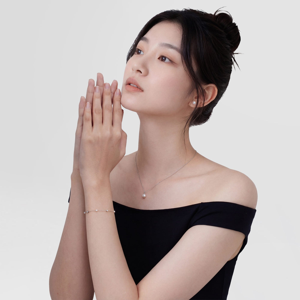 Vòng tay Pearl Bracelet Silver - Bạc