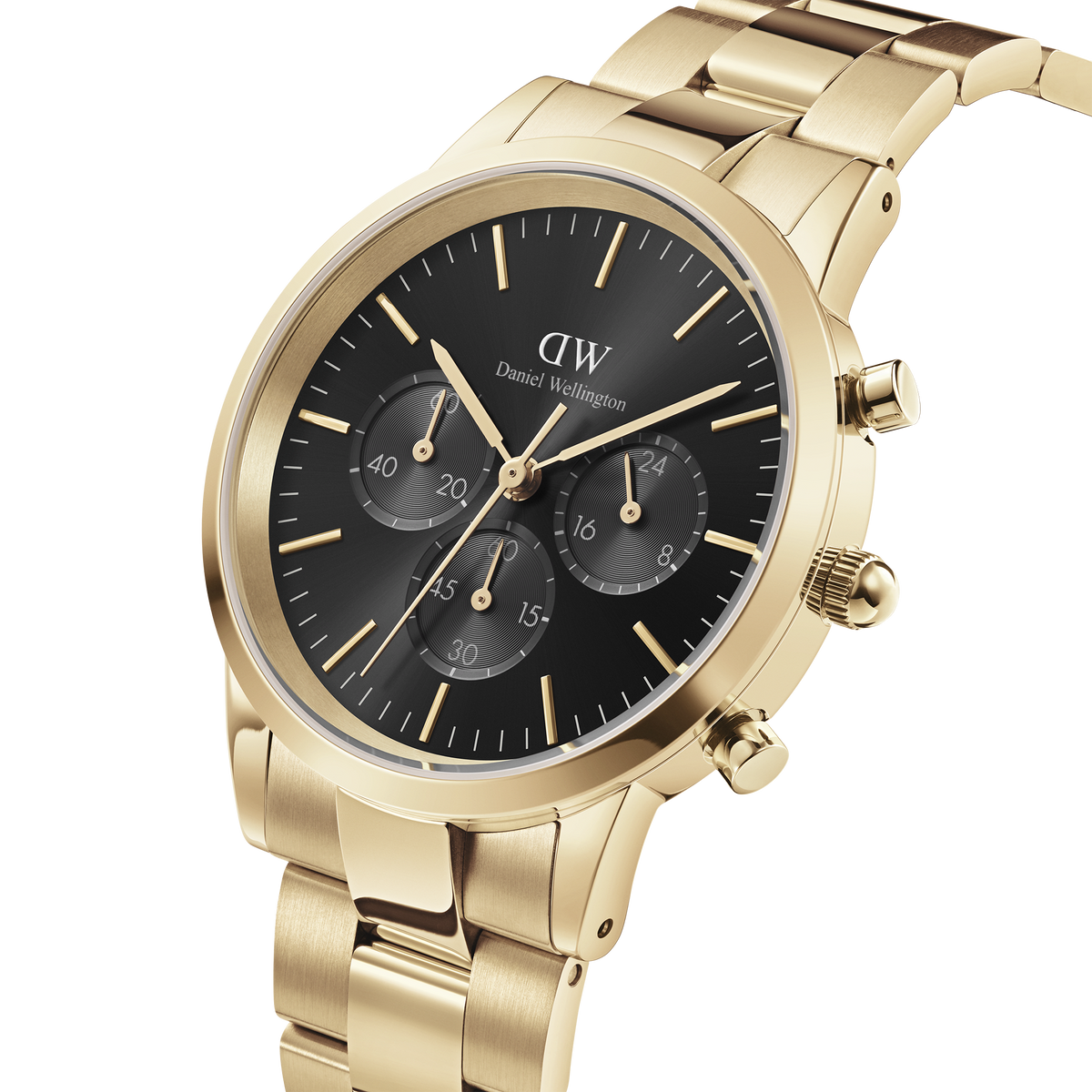 Đồng hồ Iconic Chronograph Link Onyx - Vàng