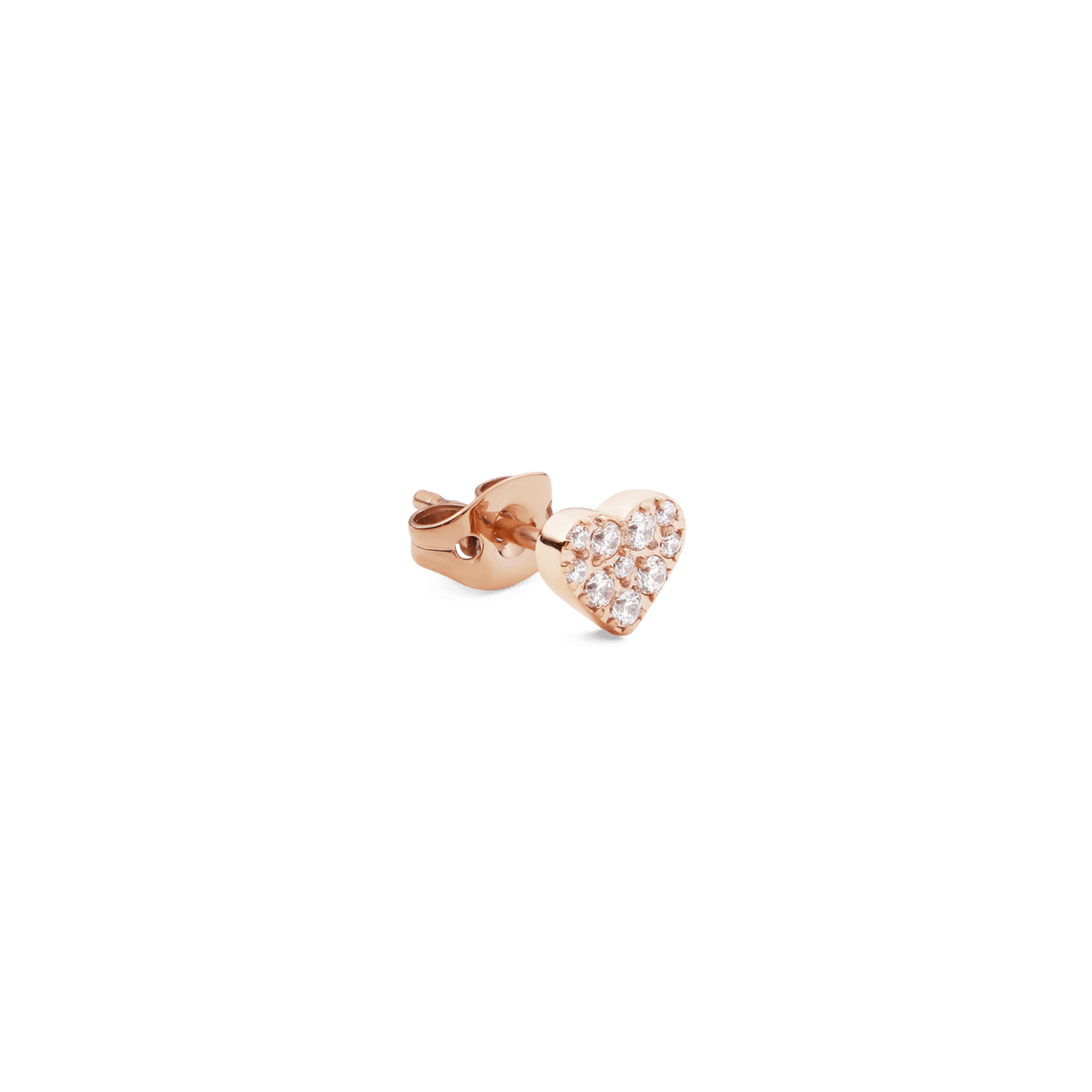 Bông tai CRYSTAL Heart - Vàng Hồng