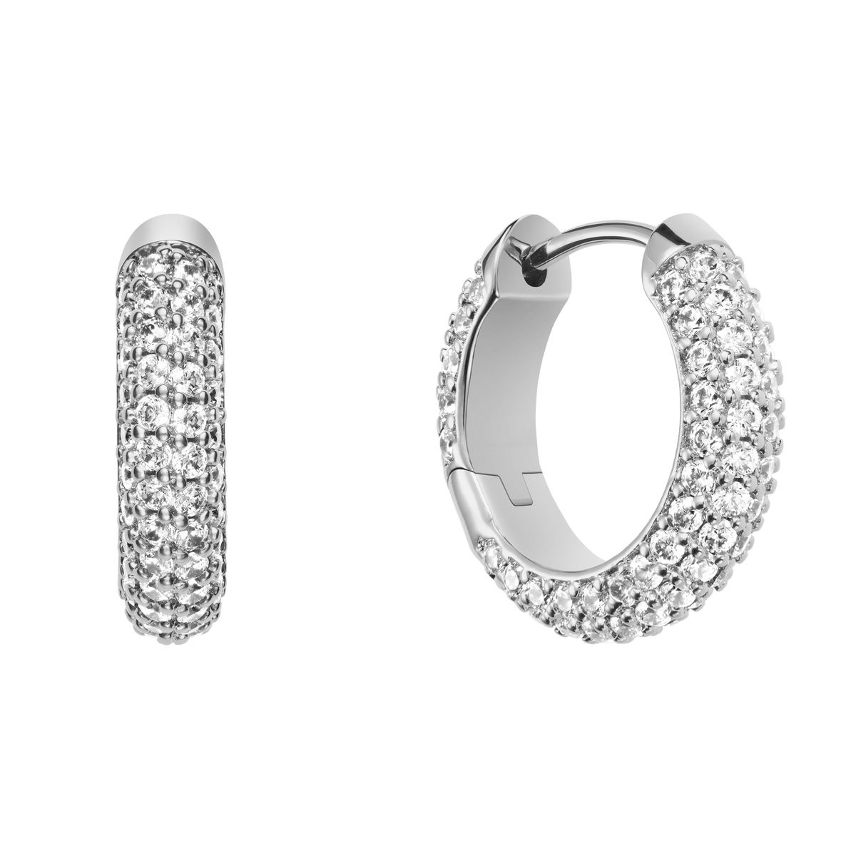 Bông tai Pavé Crystal - Bạc