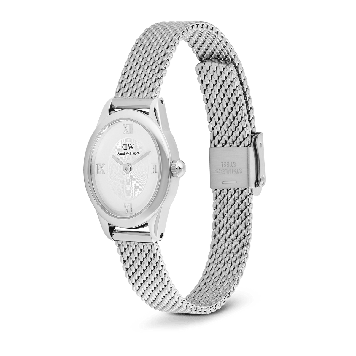 Đồng hồ Ophelia Mini Mesh White - Bạc