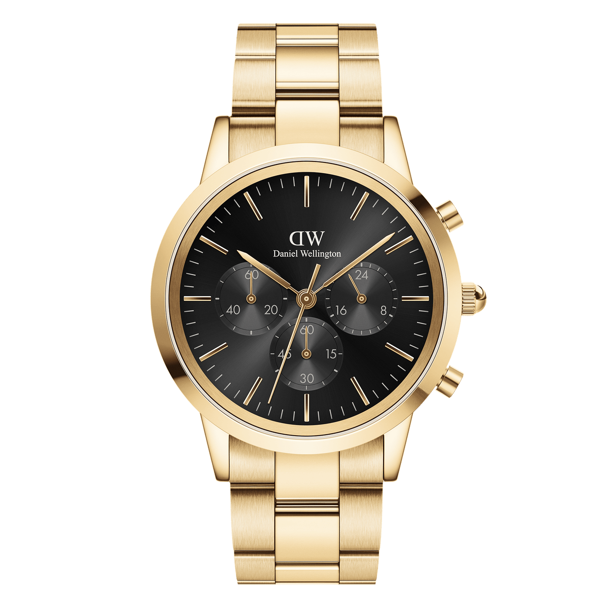 Đồng hồ Iconic Chronograph Link Onyx - Vàng