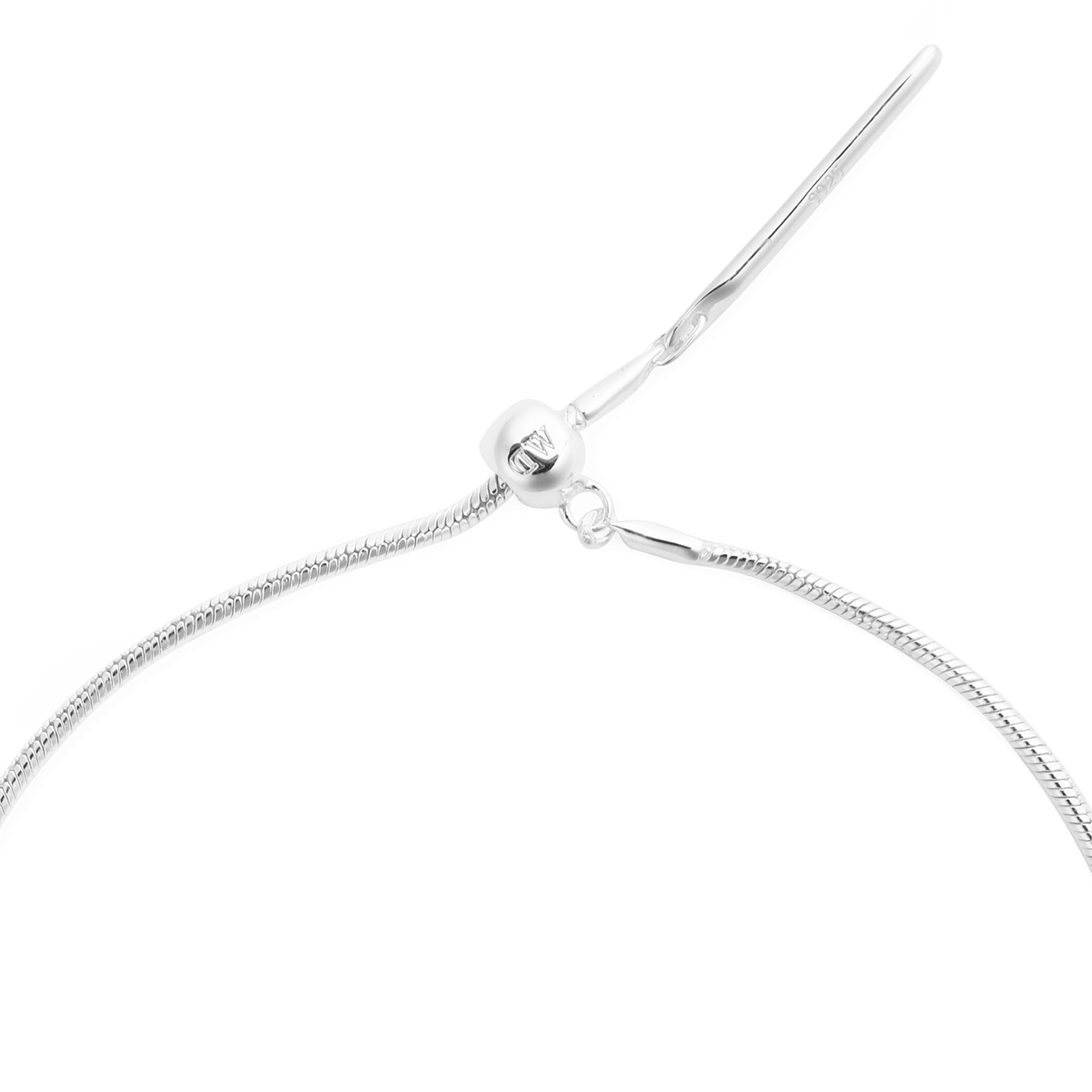 Dây chuyền Charm Snake - Bạc