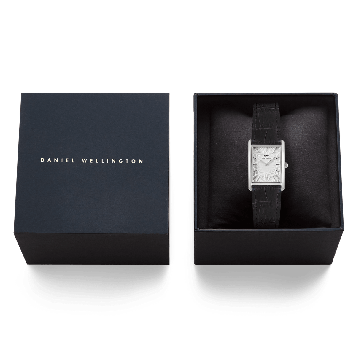 Đồng hồ Bound Black Crocodile Guilloché - Bạc