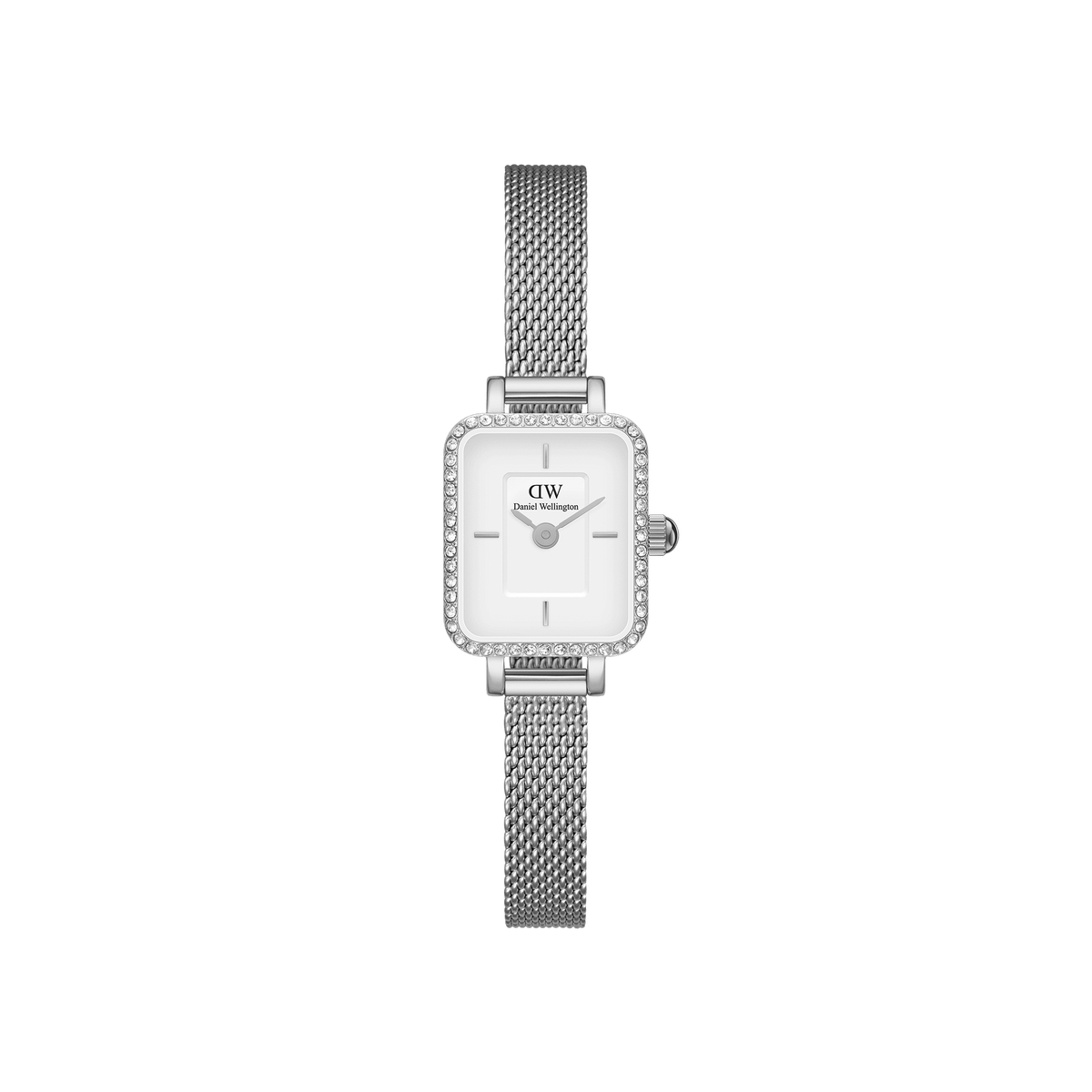 Đồng hồ Quadro Mini Lumine Bezel - Bạc