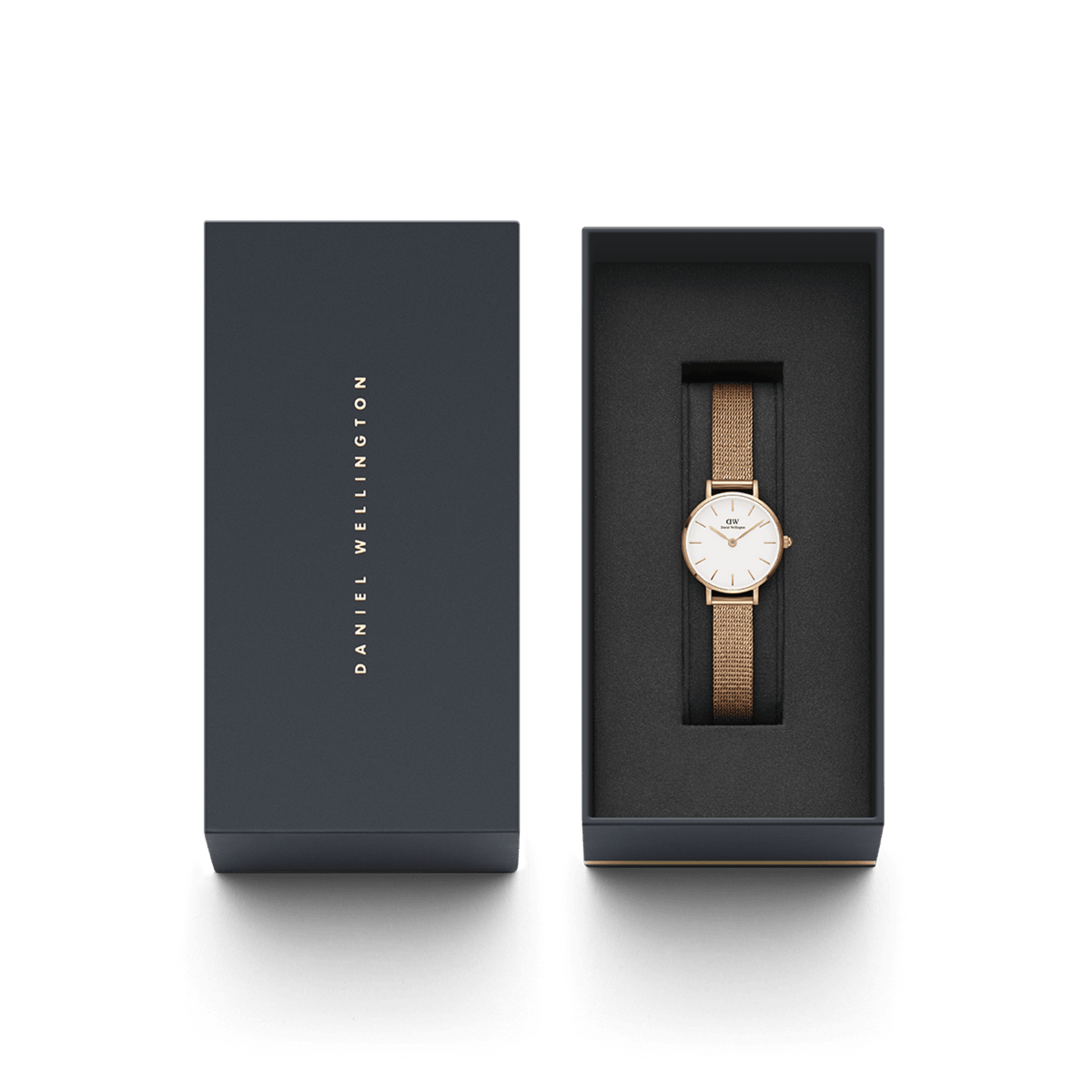 Petite Pressed Melrose Đồng hồ nữ mặt trắng DW