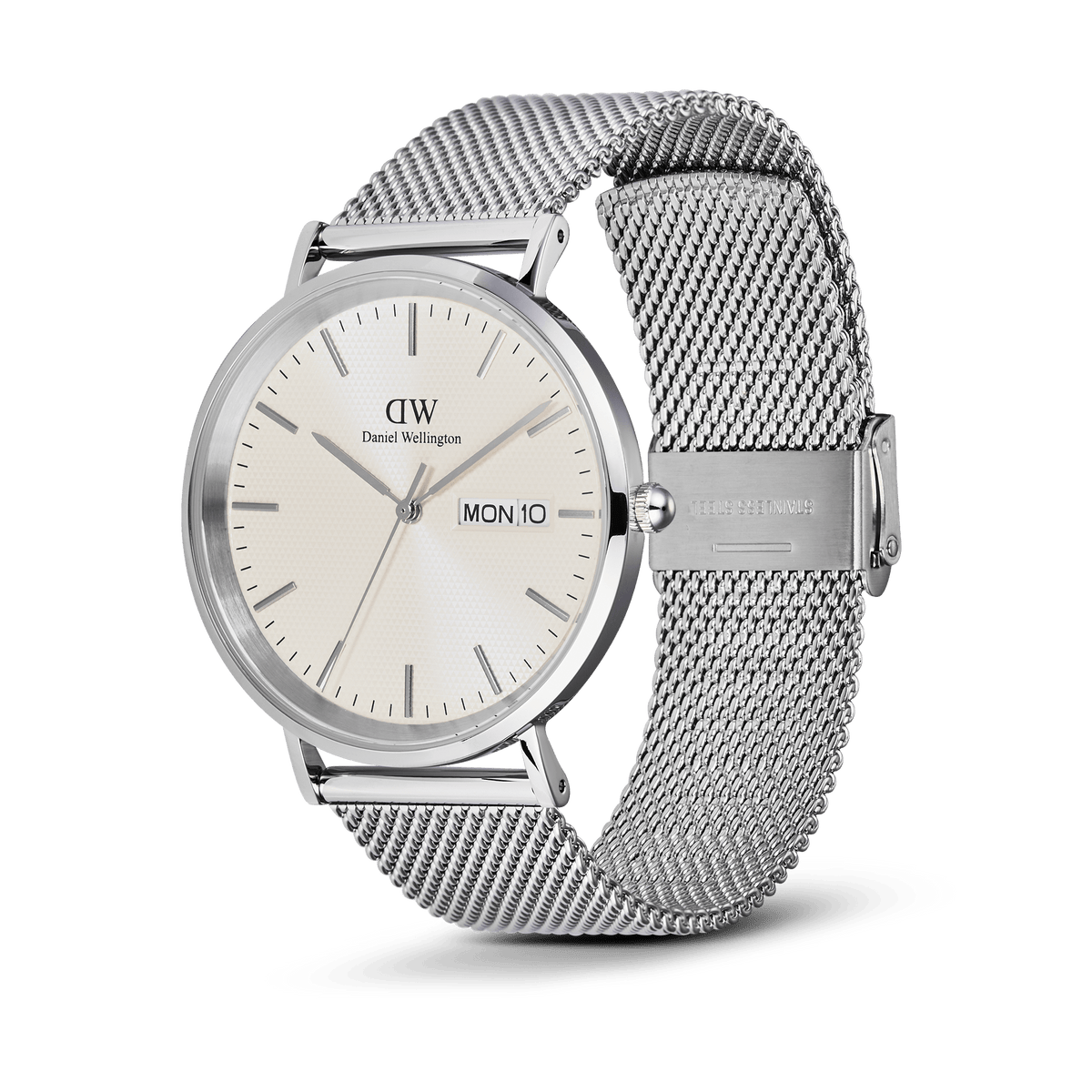 Đồng hồ Classic Day Display Sterling Champagne -  Bạc