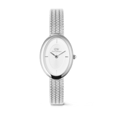 Đồng hồ Juliette Braided Mesh White Sunray -  Bạc