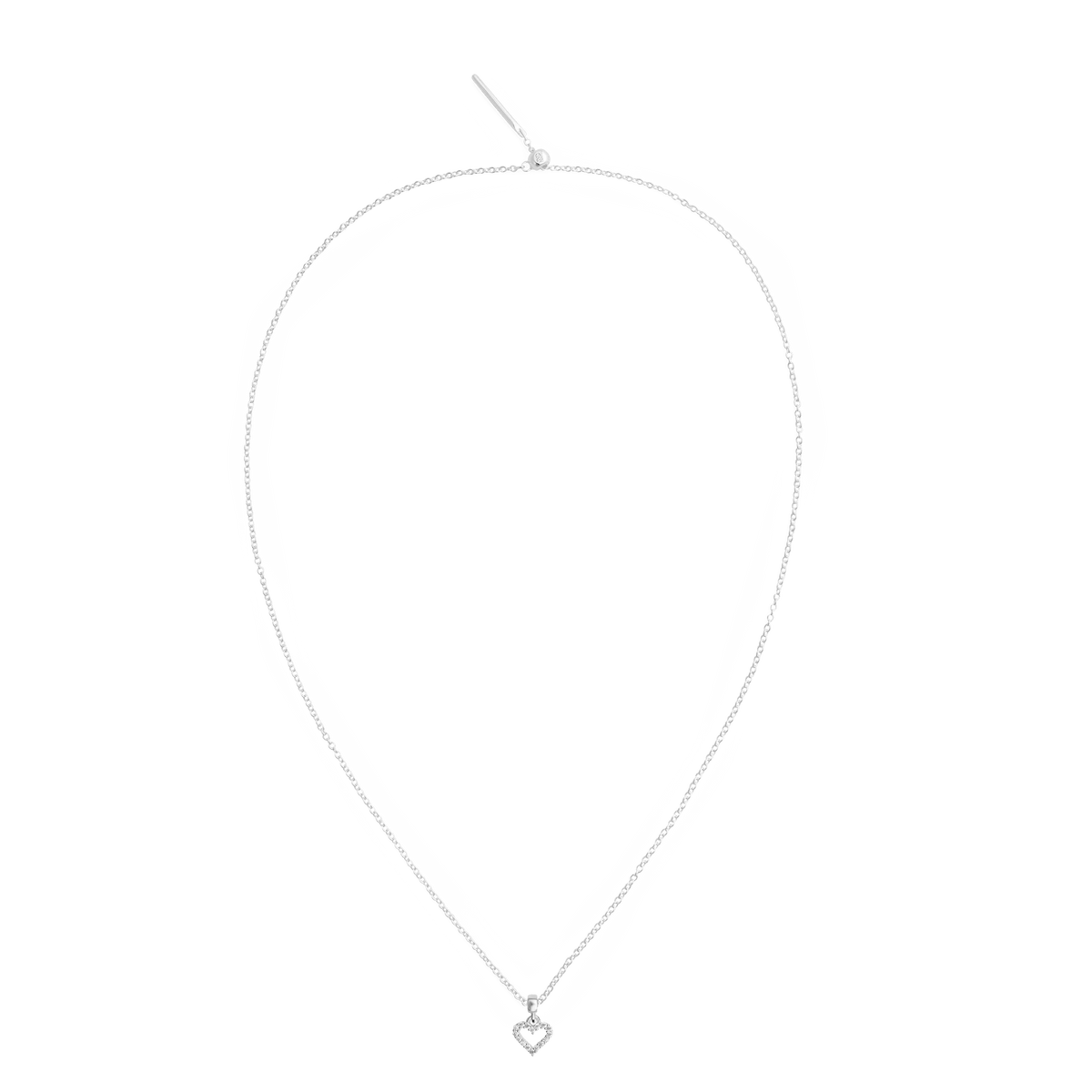 Charm Dây chuyền Crystal Charm -  Bạc