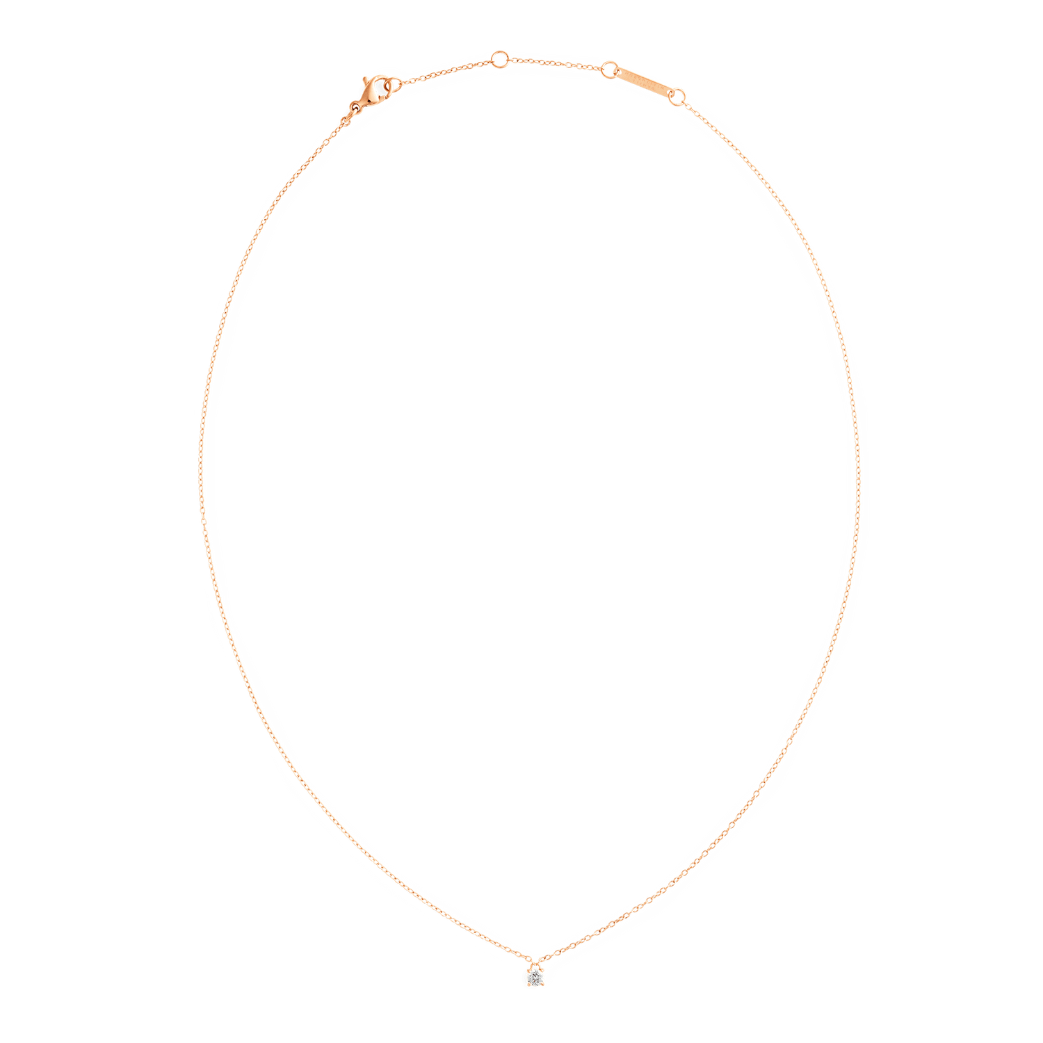 Vòng cổ Mirelle Solitaire Necklace Rose Gold - Vàng hồng 