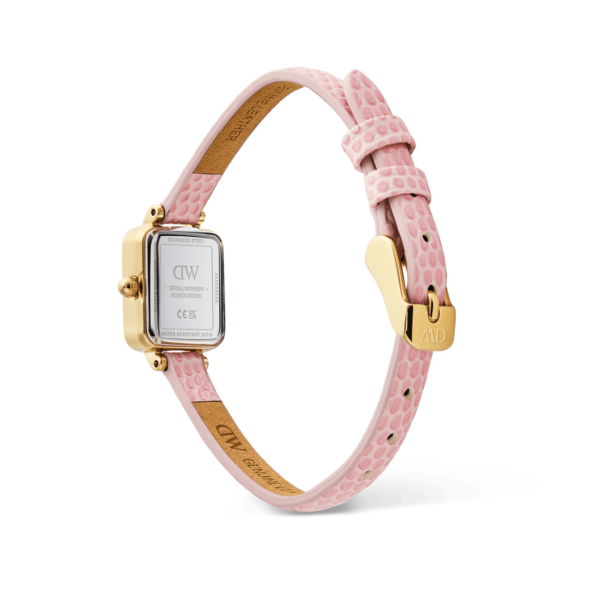 Đồng hồ Nữ Daniel Wellington Quadro Mini Màu Hồng  - 15.4x18.2mm DW00100956