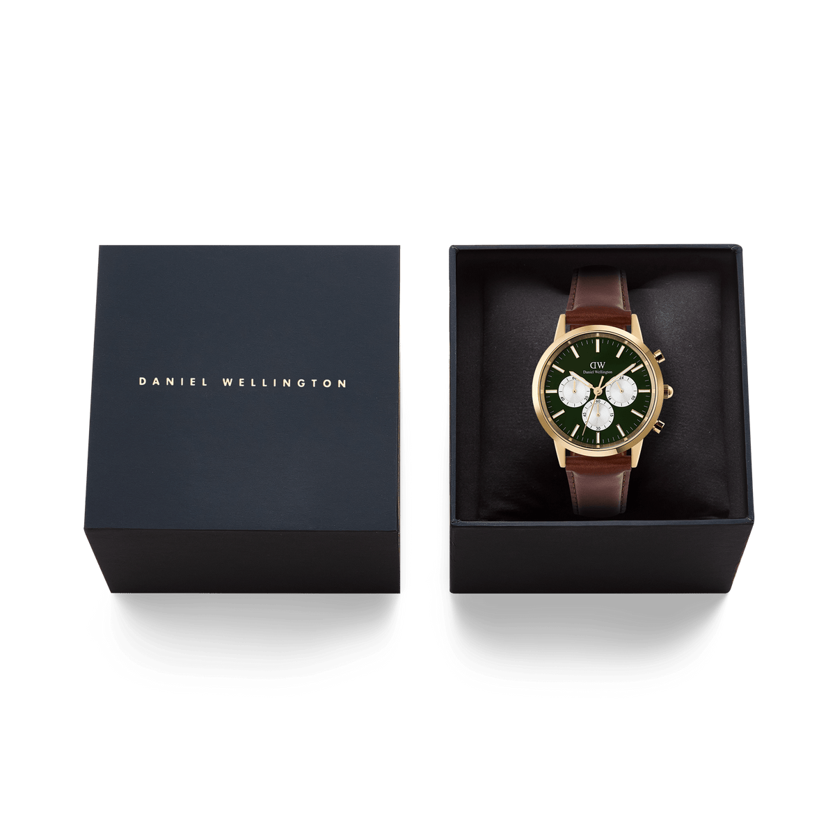 Đồng hồ Iconic Chronograph St Mawes Emerald Panda Vàng
