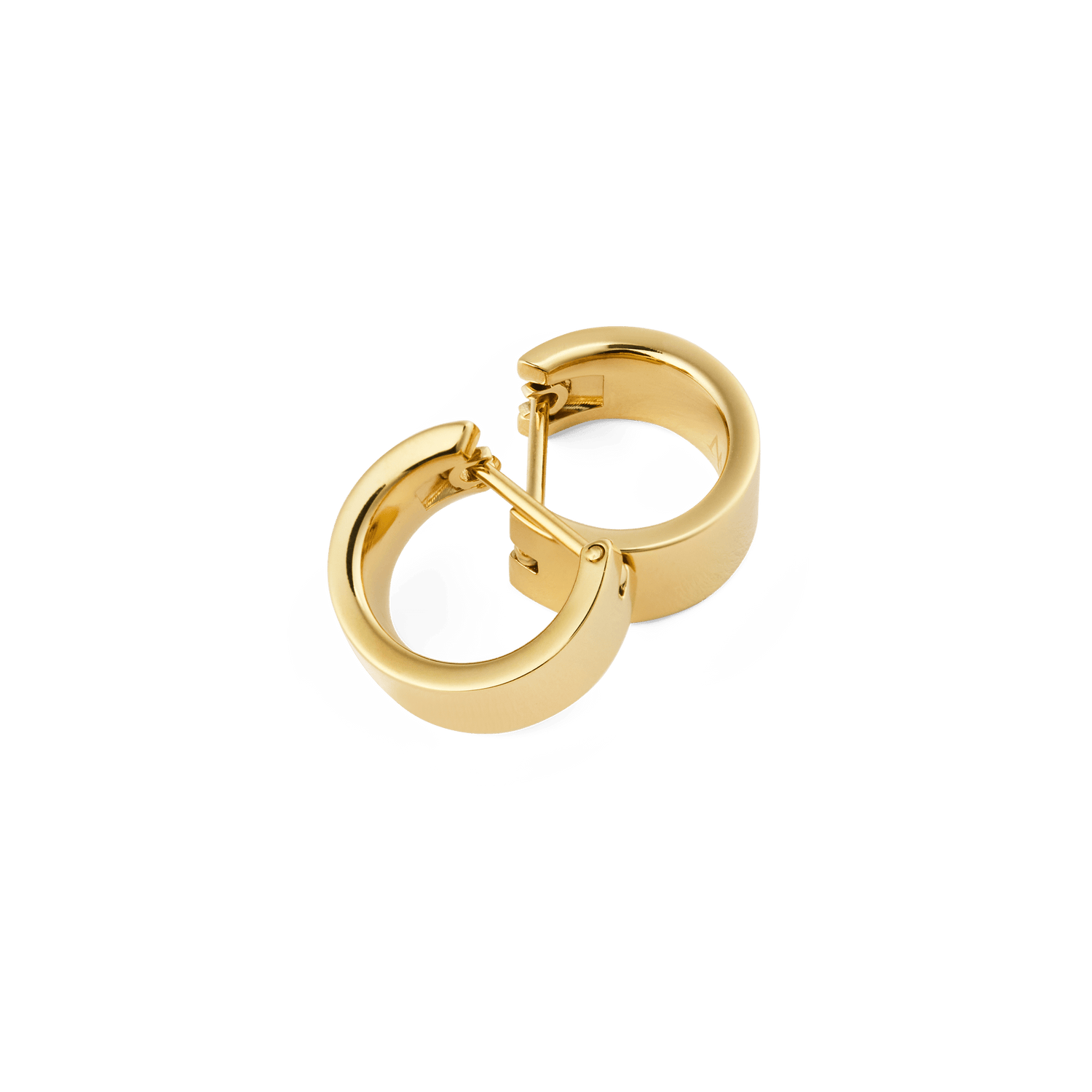 Hoa tai Line Earring Polished Gold 5.5mm - Vàng