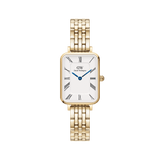 Quadro Roman Numerals 5-Link Gold