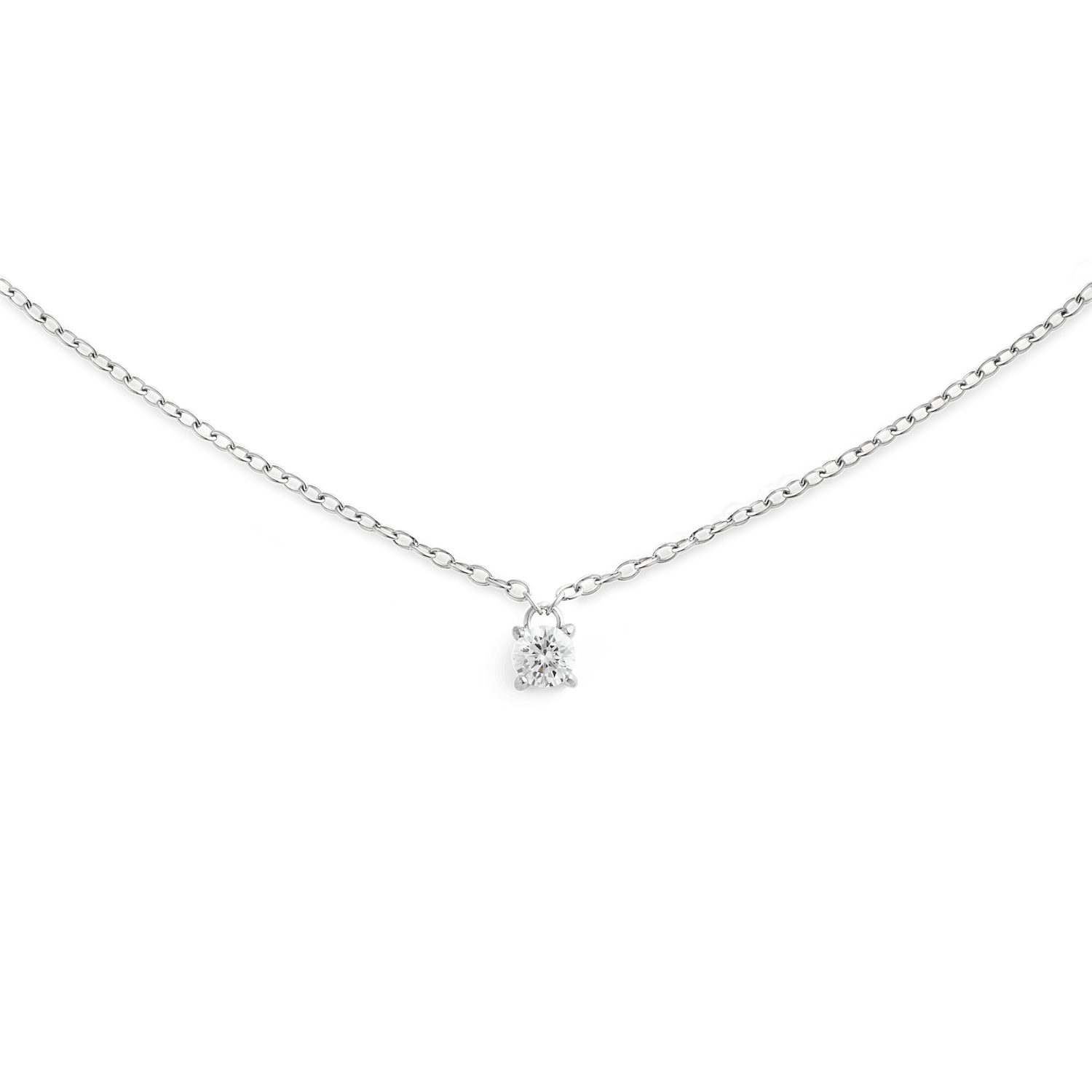 Dây chuyền Mirelle Solitaire Necklace - Bạc 