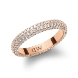 Nhẫn Pavé Crystal -  Vàng Hồng