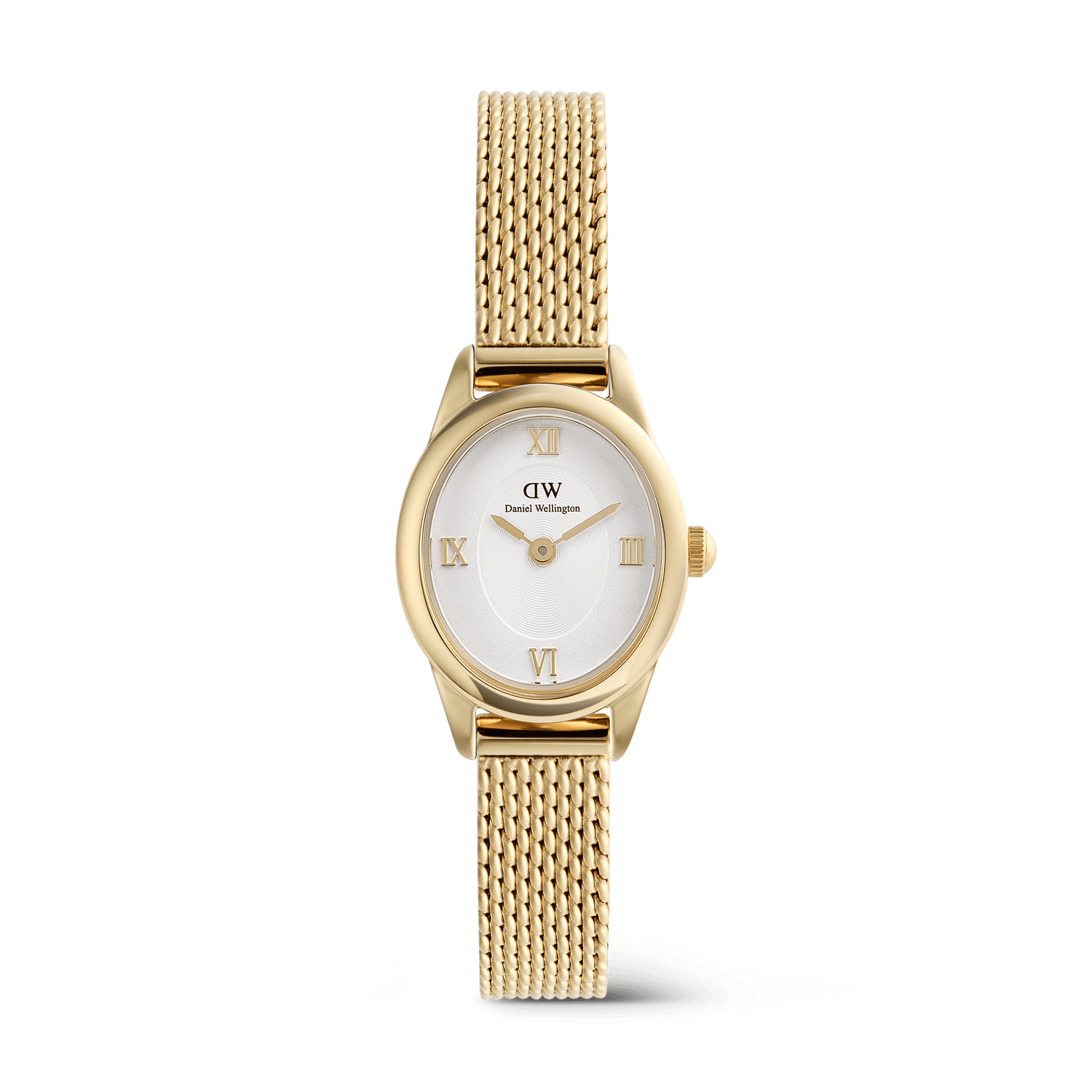 Đồng hồ Ophelia Mini Mesh White - Vàng