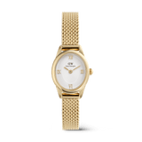Đồng hồ Ophelia Mini Mesh White - Vàng