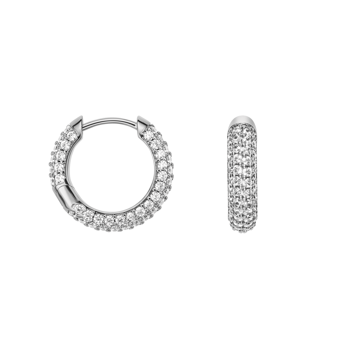Bông tai Pavé Crystal -  Bạc