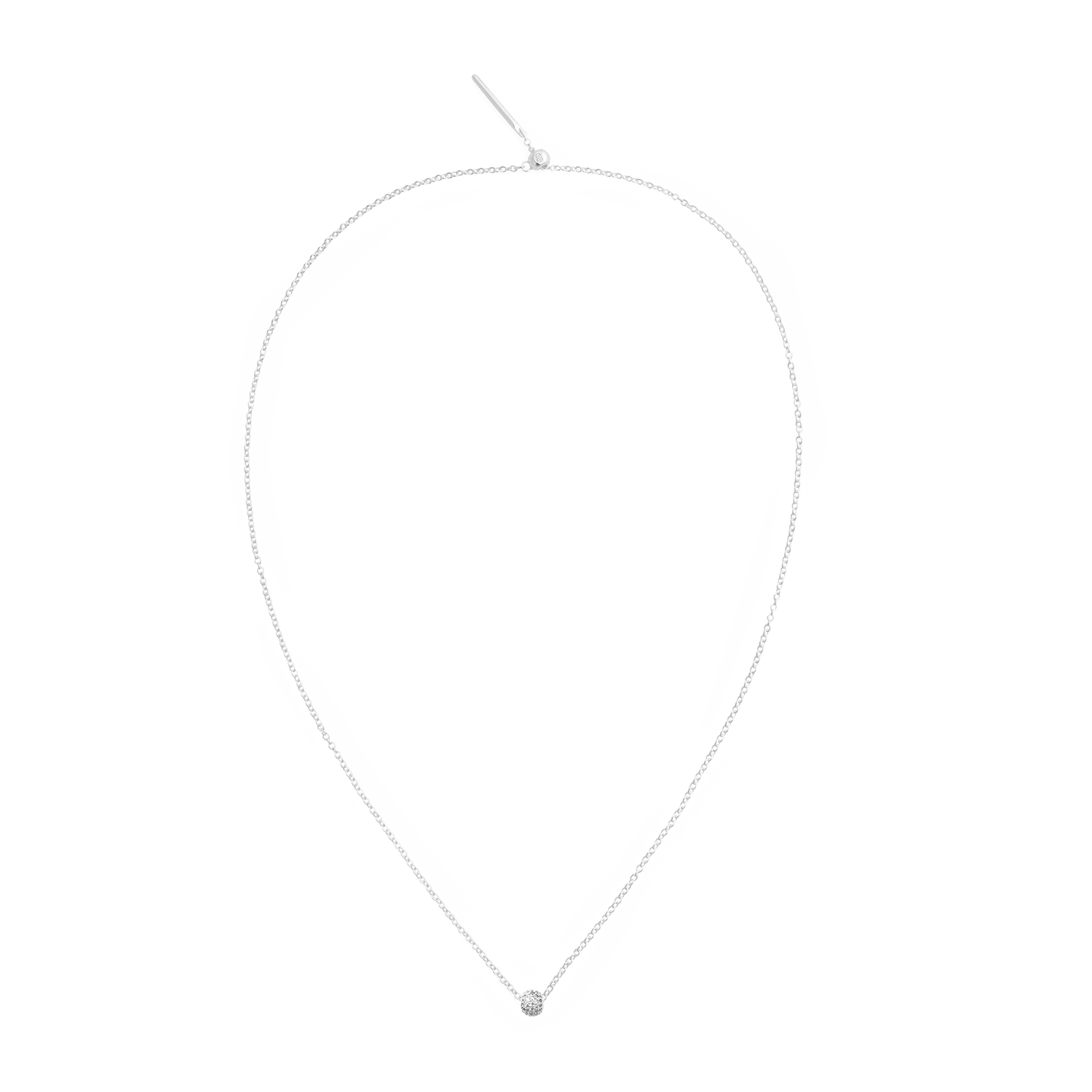 Pavé Orb White Crystal Charm